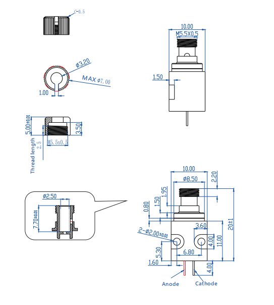 High Power Violet 405nm 600mW Fiber Coupled Laser Module for Laser ...