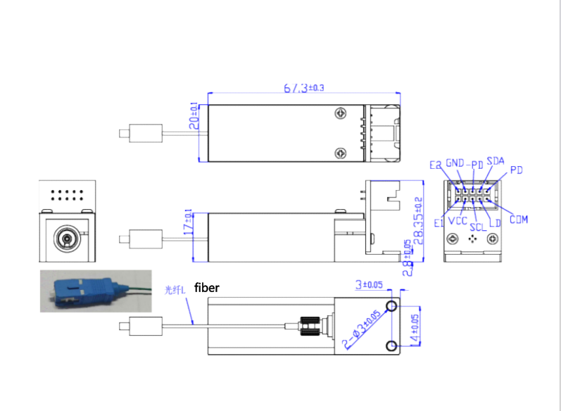 fiber coupled laser module
