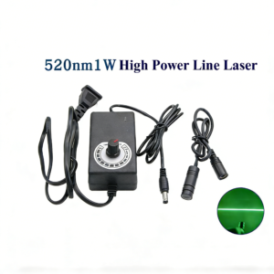 Uniform Line Laser Adjustable Brightness 520nm 330mW Green Line Laser Module for Machine Vision