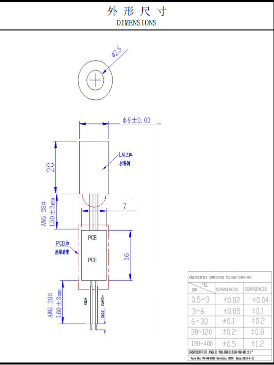 5mw Green Dot Laser Module