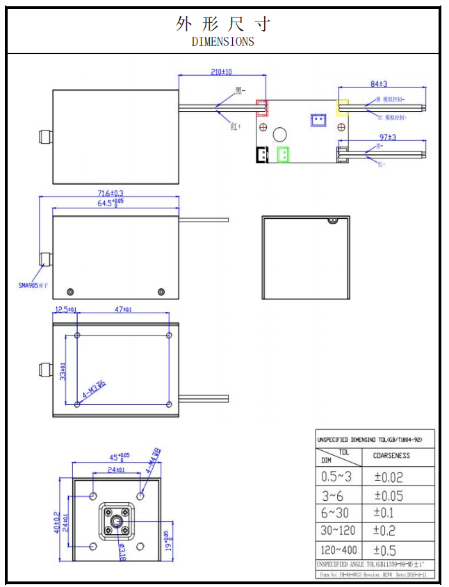 Fiber-Coupled Laser Module