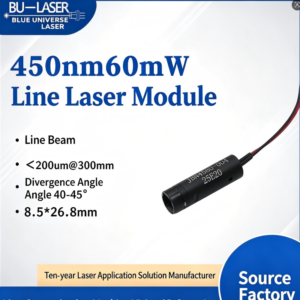 Uniform Line Laser Module 450nm 60mW Blue Line Machine Vision Laser 3D Scanning Laser