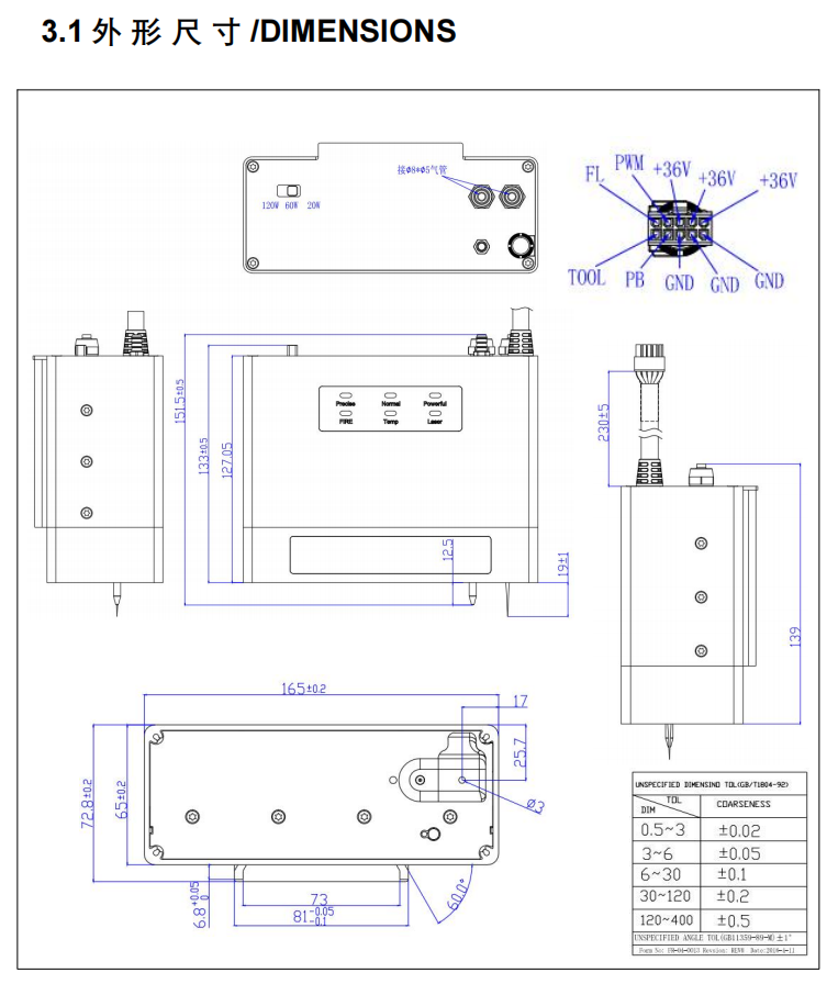 450nm 120W blue laser 